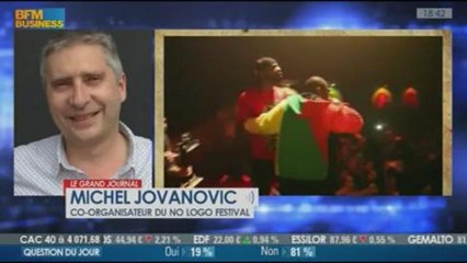 Michel Jovanovic, co-organisateur du No Logo Festival dans le Grand Journal  12 août 2/5