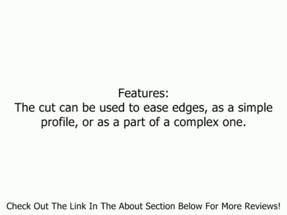 Amana 49526 Corner Rounding 1-1/2" Radius 1/2" Shank Router Bit Review