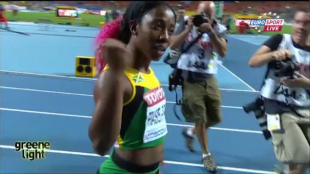 Most Exciting Athlete: Shelly Ann Fraser Pryce