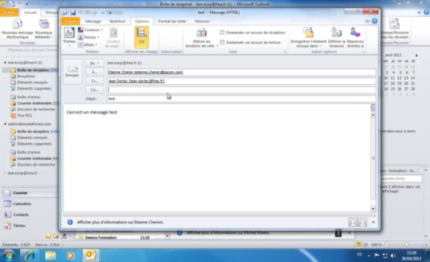 ⁣Outlook | Créer un nouveau courrier