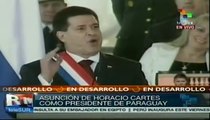 Horacio Cartes asume presidencia de Paraguay entre protestas sociales