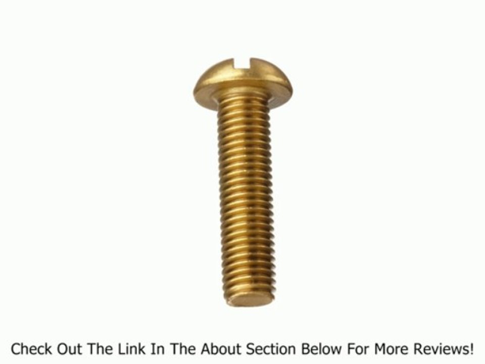 Brass Machine Screw, Plain Finish, Round Head, Slotted Drive, Right Hand Threads, Inch Review