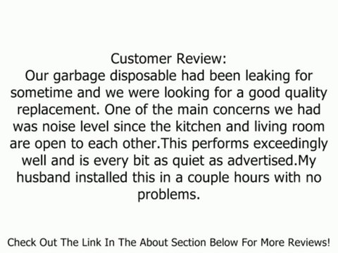 InSinkErator Evolution Pro Essential 3/4 HP Garbage Disposer Review