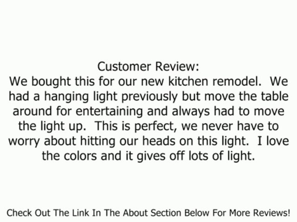 Kichler Lighting 69048 3-Light Dunsmuir Art Glass Semi-Flush Ceiling Light, Art Nouveau Bronze Finish Review