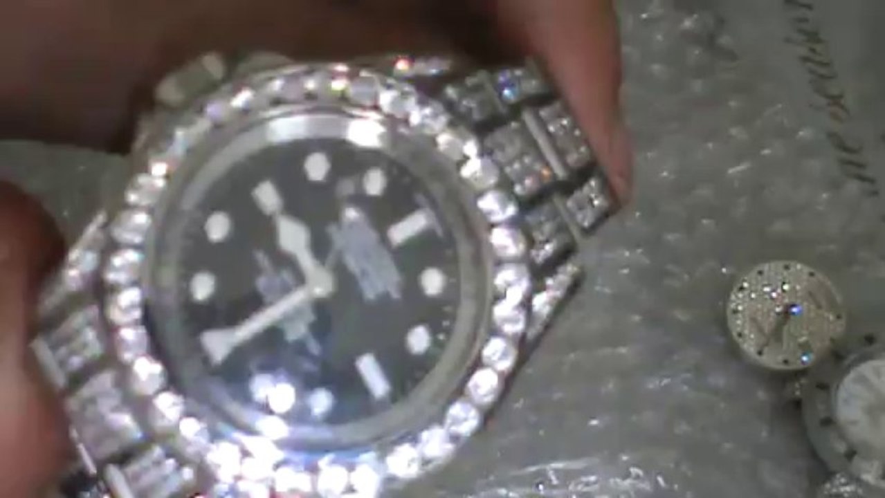 ROLEX DEEP SEA DWELLER ROYAL FLUSH SETTING. NO SATURATION VDEO(KILLS ALL SHINE)