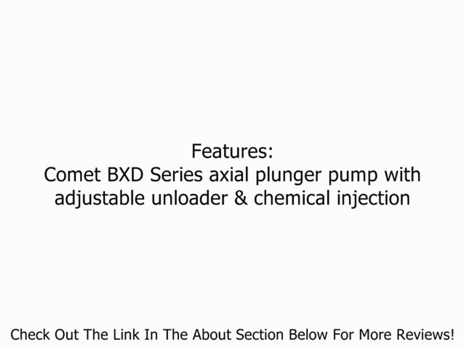 BXD2527G Pressure Washer Pump 2700PSI, 2.4GPM Comet Review