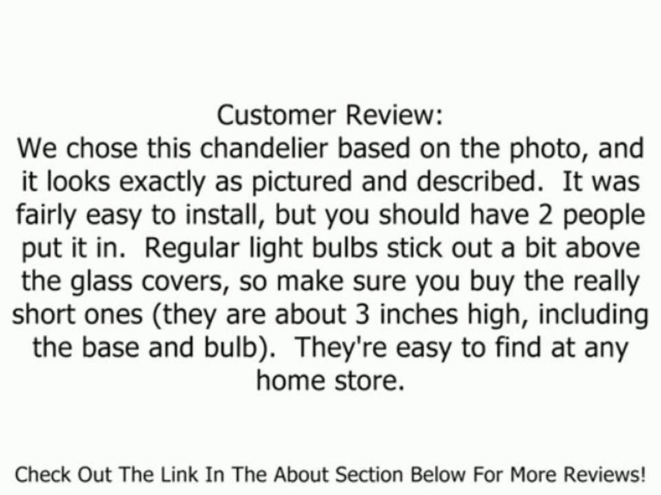 3 Light Chandelier w Tea Swirl Glass - Elysburg Collection (Satin Nickel) Review