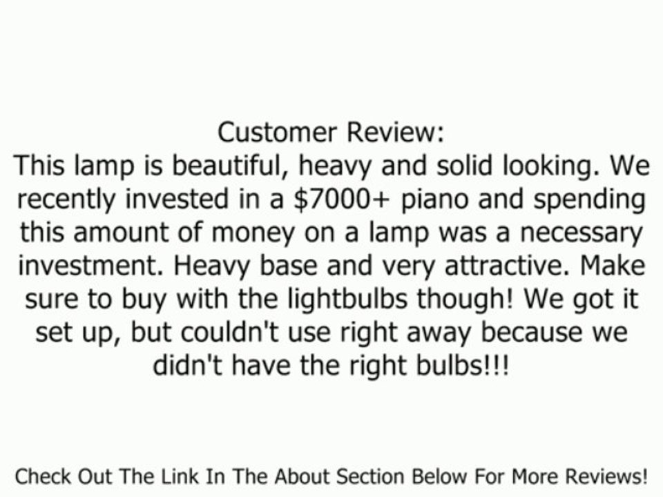 House of Troy P14-233-C71 16-1/2-Inch Portable Desk/Piano Lamp, Antique Brass and Chestnut Bronze Review