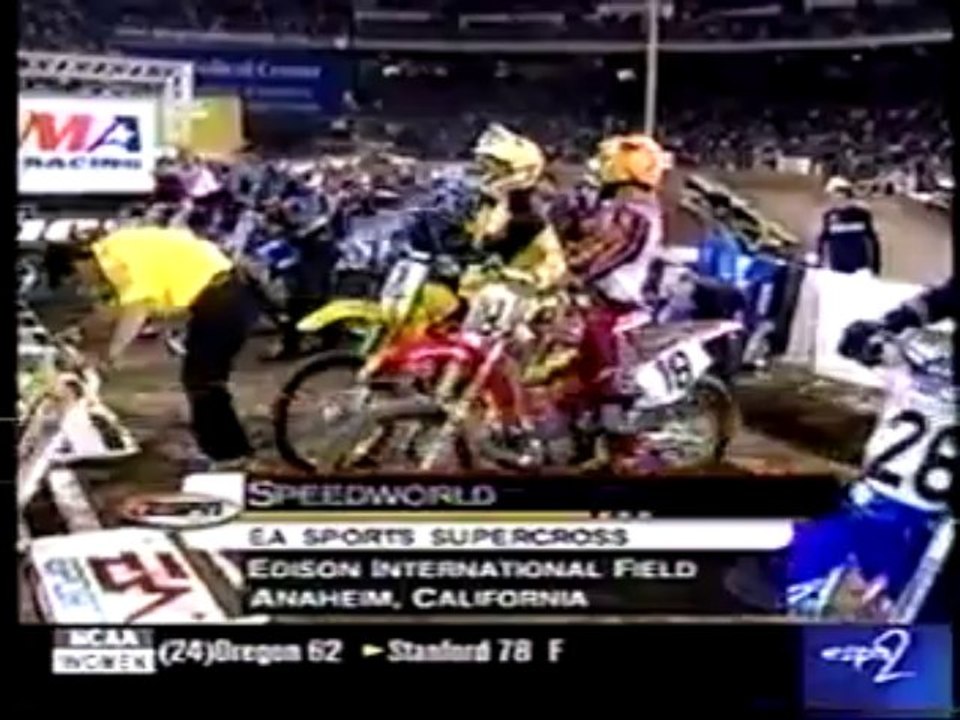 2000 AMA Supercross Anaheim 1 125cc and 250cc Main Events