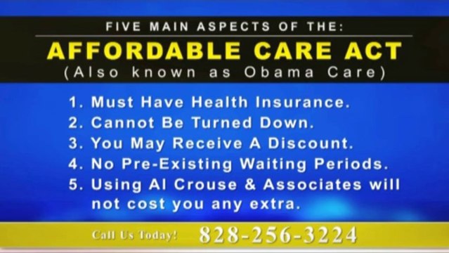 Need Help with Obamacare / Affordable Care Act? Call Us at Al Crouse and Associates - Hickory NC