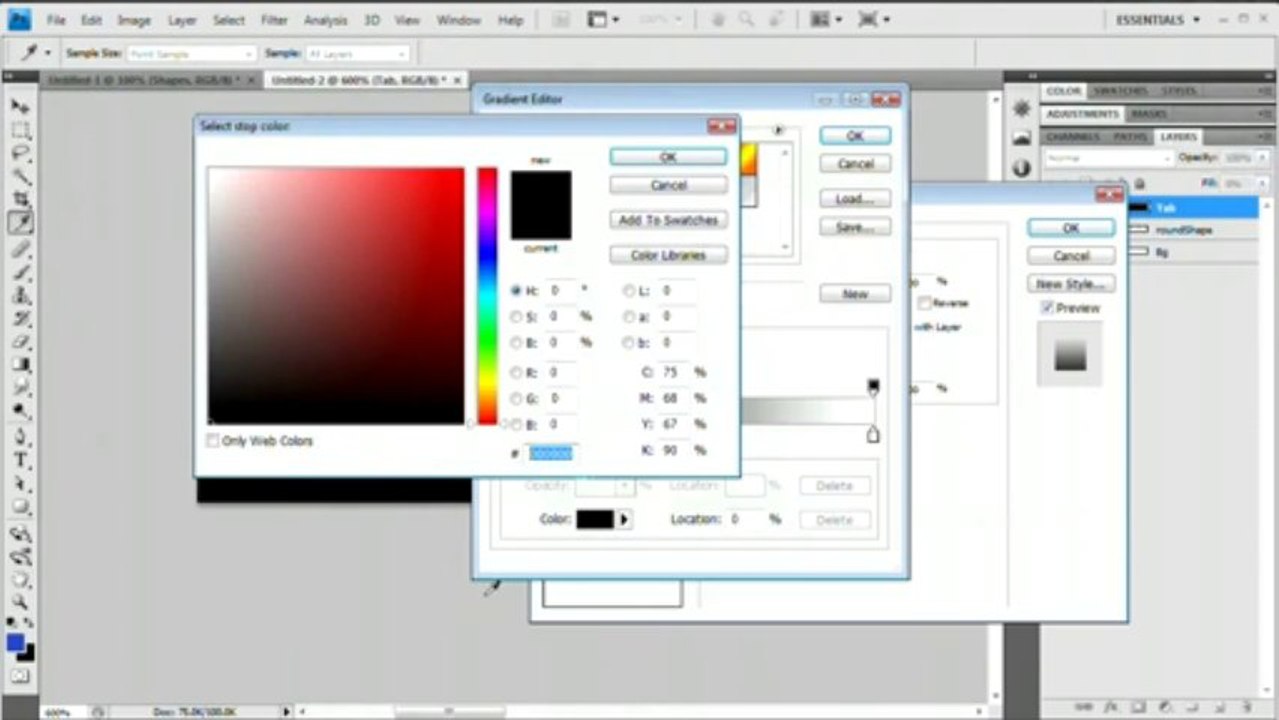 Adobe CS TUT VID-53 Photoshop Tutorial_ Create a Simple Web Header Bar