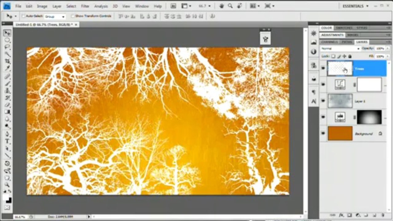 Adobe CS TUT VID-54 Photoshop Tutorial_ Create a Warm Grungy Background_