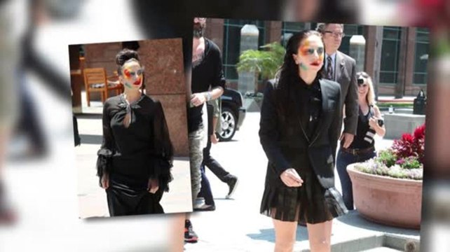 Lady Gaga Cuts a Haunting Figure in Artpop Album Face Paint