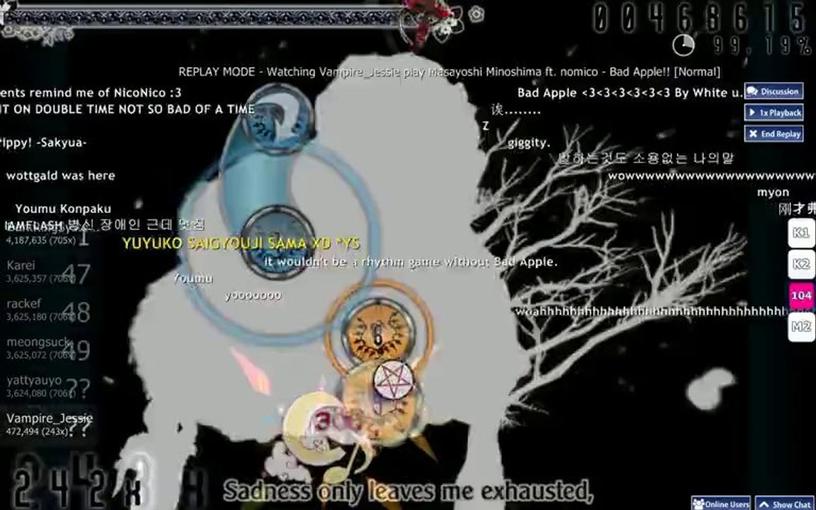 (Osu) Masayoshi Minoshima ft Nomico - Bad Apple [Normal]