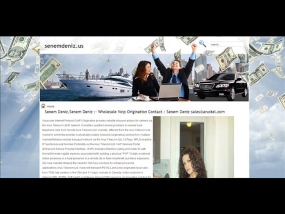 Senem Deniz,Senem Deniz :- Wholesale Voip Origination Contact : Senem Deniz sales@arustel.com