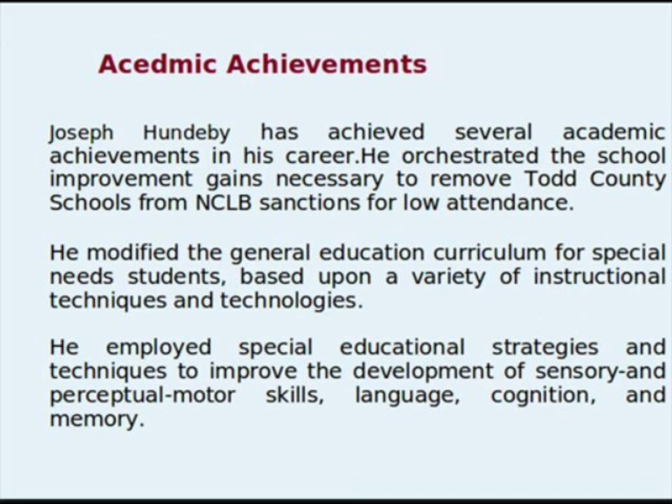 Joe Hundeby Suggests Useful Tips for Teaching Special Education