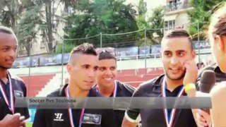 Vidéo Foot 365 - L'interview de l'équipe du Soccer 5 de Toulouse