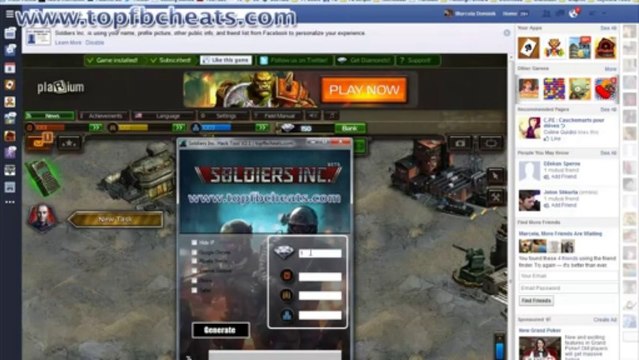 Soldiers Inc. Hack Cheat Tool 2013
