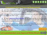 Guaranteed Approval Car Loan For People With Bad Credit