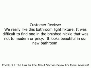 Progress Lighting P2884-09 4-Light Torino Bath Bracket, Brushed Nickel Review