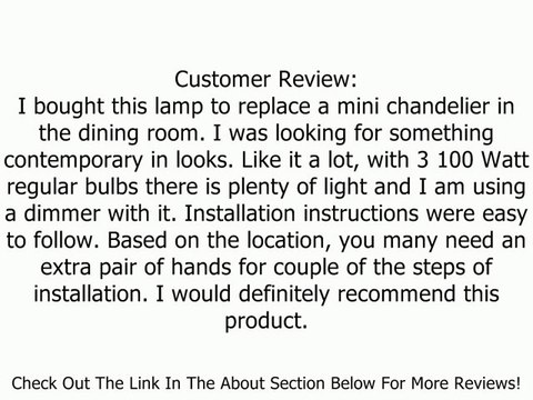 Quoizel GF1717PN Griffin 3 Light 17-Inch Semi Flush Mount, Palladian Bronze Review