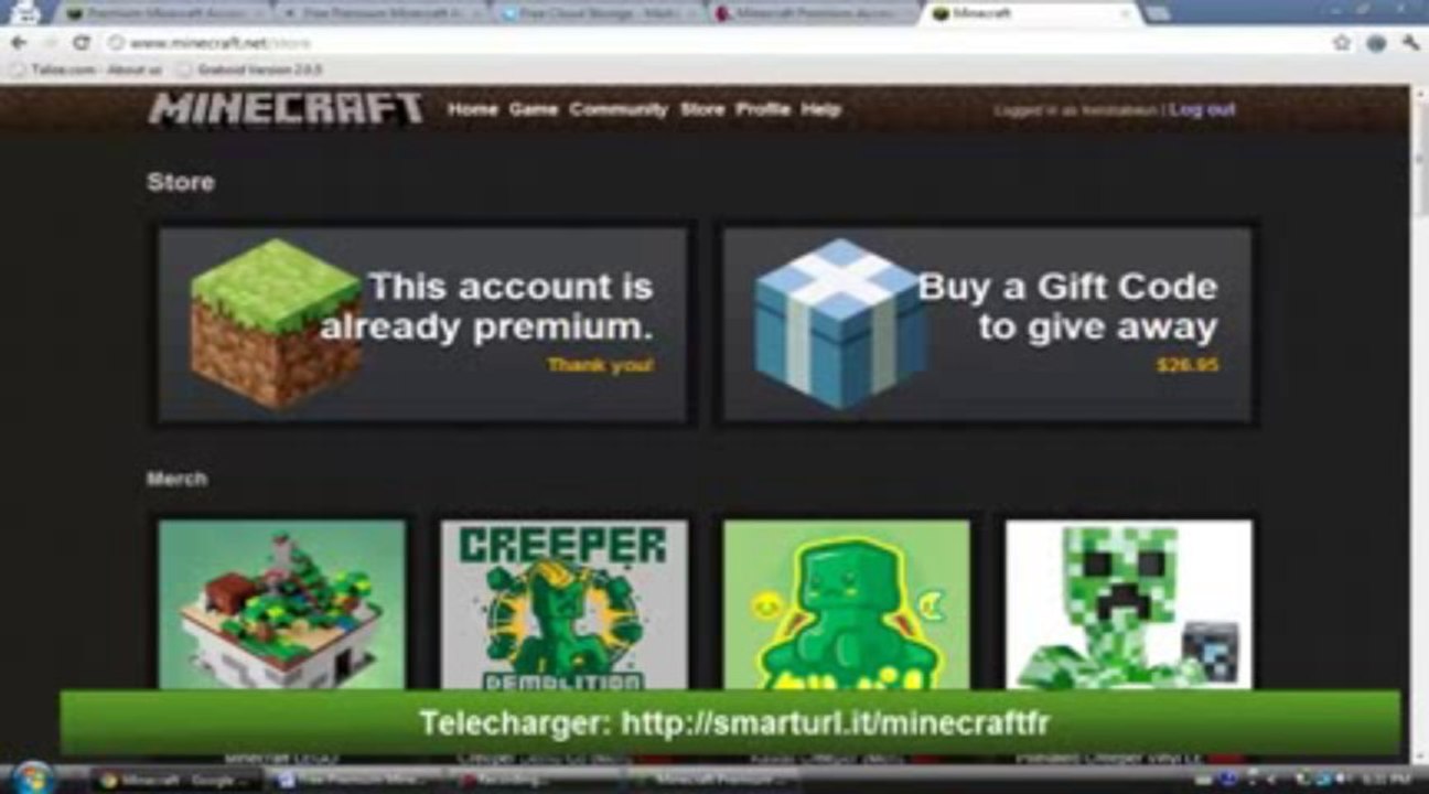▶ Generateur de Minecraft Compte Premium - Gratuit Minecraft Compte Premium 2013 Août