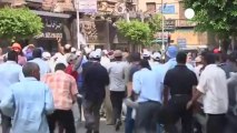 Clashes erupt in Cairo as police break up Mursi march