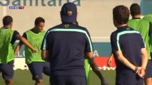 F.C. Barcelona prepare for upcoming league debut match against Levante