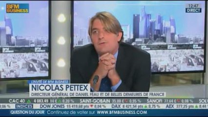 Nicolas Pettex, directeur général de Daniel Féau et de Belles demeures de France dans L'invité de BFM Business  13/08