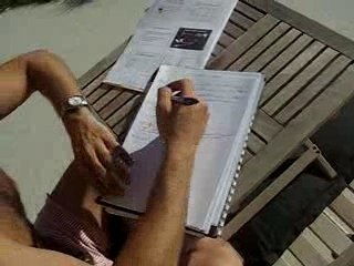 Antoine entrain de bosser