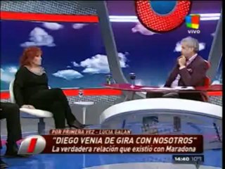 Pronto.com.ar Lucia Galan habla de Maradona 1