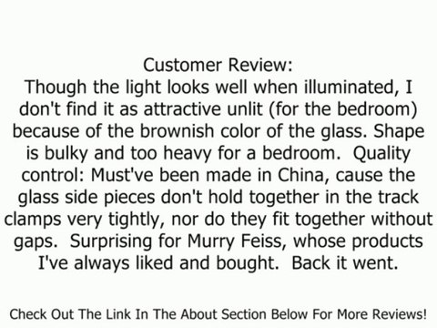 Murray Feiss FM334HTBZ 3 Light Preston Flush Mount Ceiling Light Fixture, Heritage Bronze Review