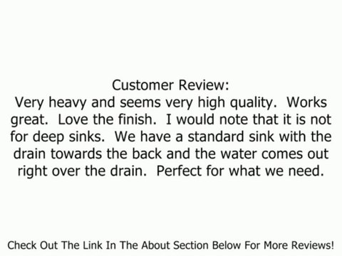 Danze D409030SS Amalfi Single Handle Kitchen Faucet with Side Spray, Stainless Steel Review