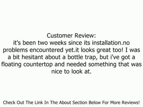 Kohler K-9033-BN Contemporary Round Bottle Trap, Vibrant Brushed Nickel Review