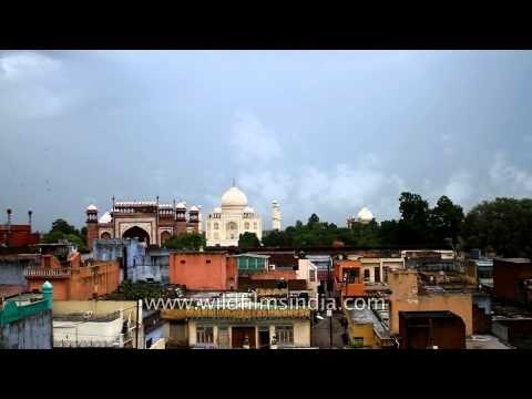 Time Lapse: Clouds Stirring above the Taj Mahal