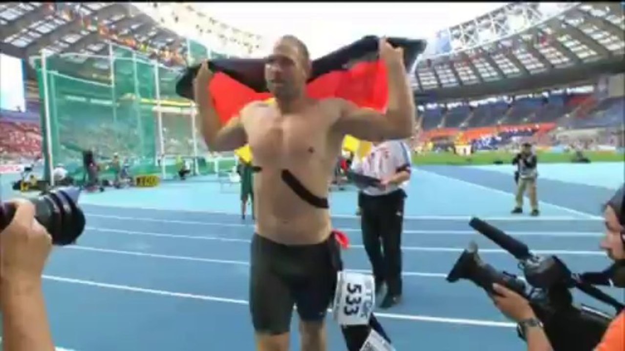 WM: Unaufhaltbarer Diskus-Koloss: Erneut Gold für Harting!