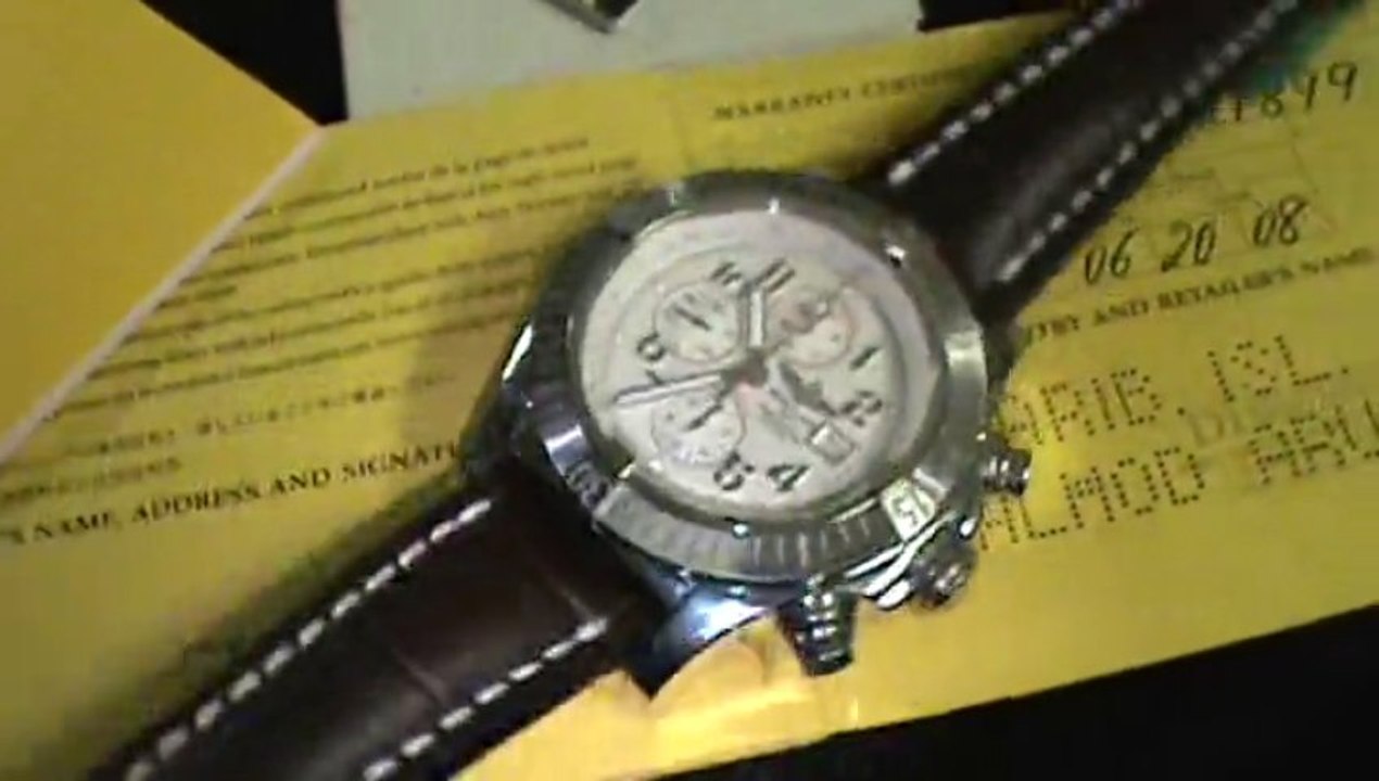 BREITLING SUPER AVENGER 2013'. IRREGAL CUSTOM SET THIS BEAUTIFULL TIMEPIECE.