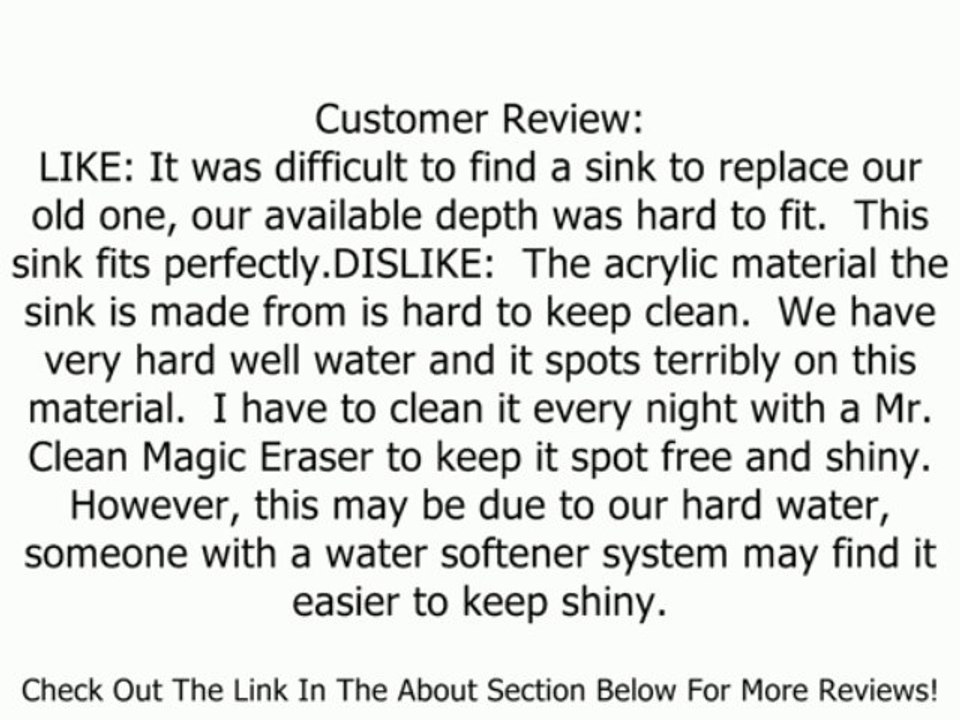 Lyons Industries DKS22ID-TB Black Ideal Dual Bowl Acrylic 7.5-Inch Deep Kitchen Sink Review