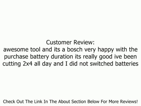 Bosch Bare-Tool CRS180BL 18-Volt Lithium-Ion Reciprocating Saw with L-BOXX-2 and Exact-Fit Tool Insert Tray Review