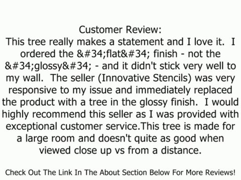 Blowing Tree Cherry Blossom Nursery Wall Decal Wind #1181 (96 High x 160 Wide) Review