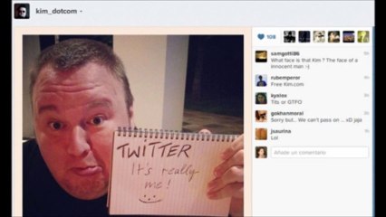 verificar la cuenta de Dotcom en twitter casi imposible