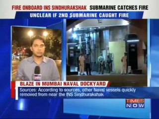 Mumbai: Navy submarine catches fire