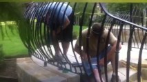 Installing a wrought iron fence in Richardson, TX.  McKinney Fence Contractors 469-269-2838 (AVET)