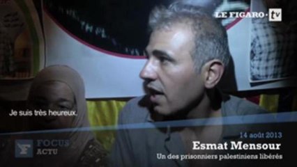 Scènes de liesse après la libération de 26 prisonniers palestiniens