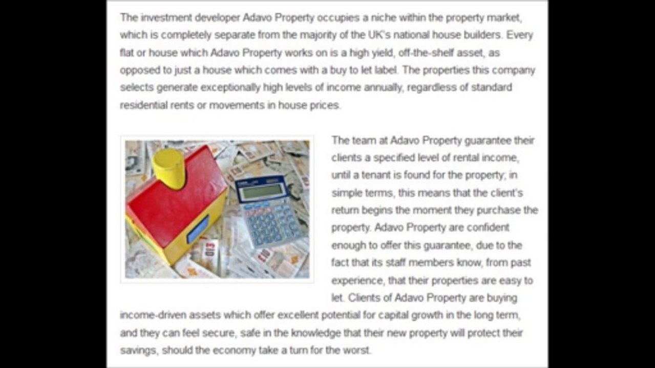 Adavo Property can make the difference