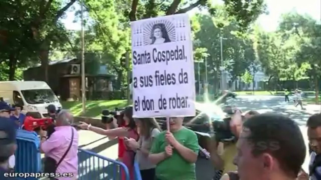 Cospedal llega a la Audiencia Nacional para declarar