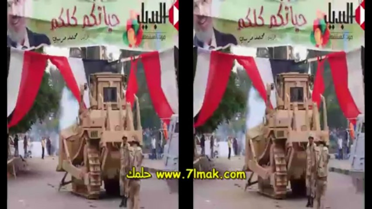 لحظة دخول كساحات الجيش لاعتصام النهضة