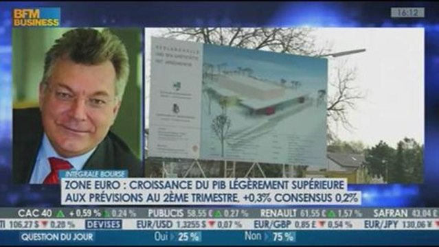 Une hausse de 0,3% du PIB dans la zone euro, Philippe Waechter dans Intégrale Bourse - 14/08