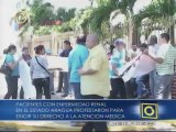 Pacientes renales protestan por falta de insumos y atención médica en Aragua