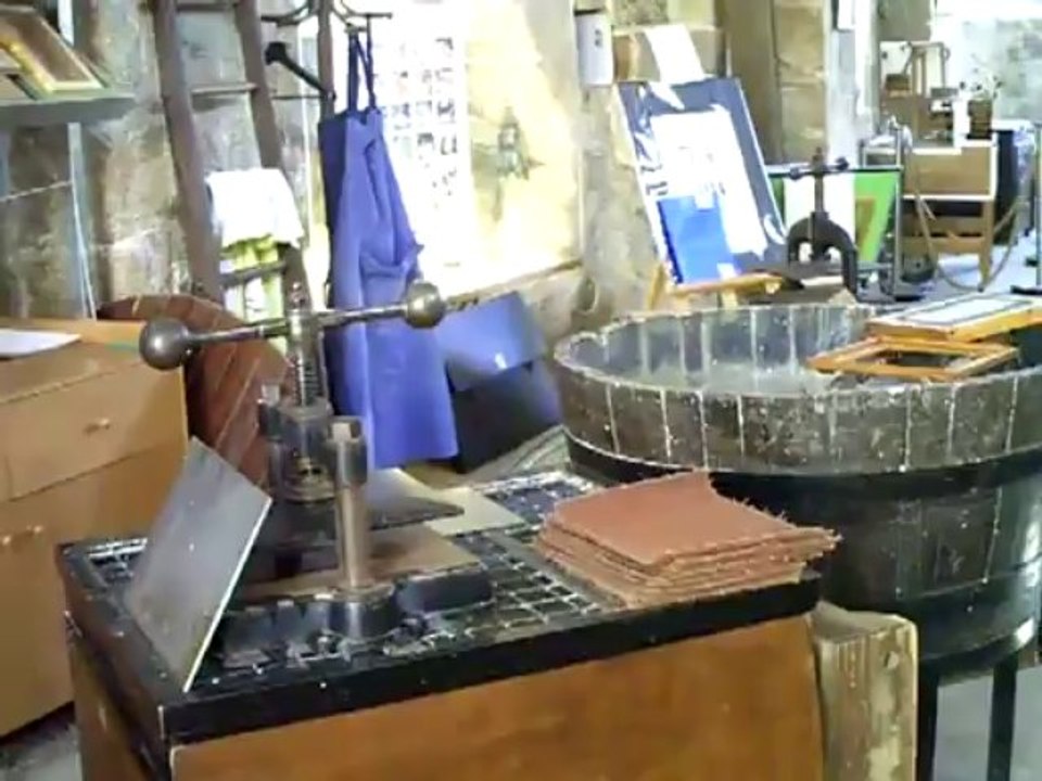 Une visite a l'atelier memoire du papier a Clisson dimanche 4 aout 2013